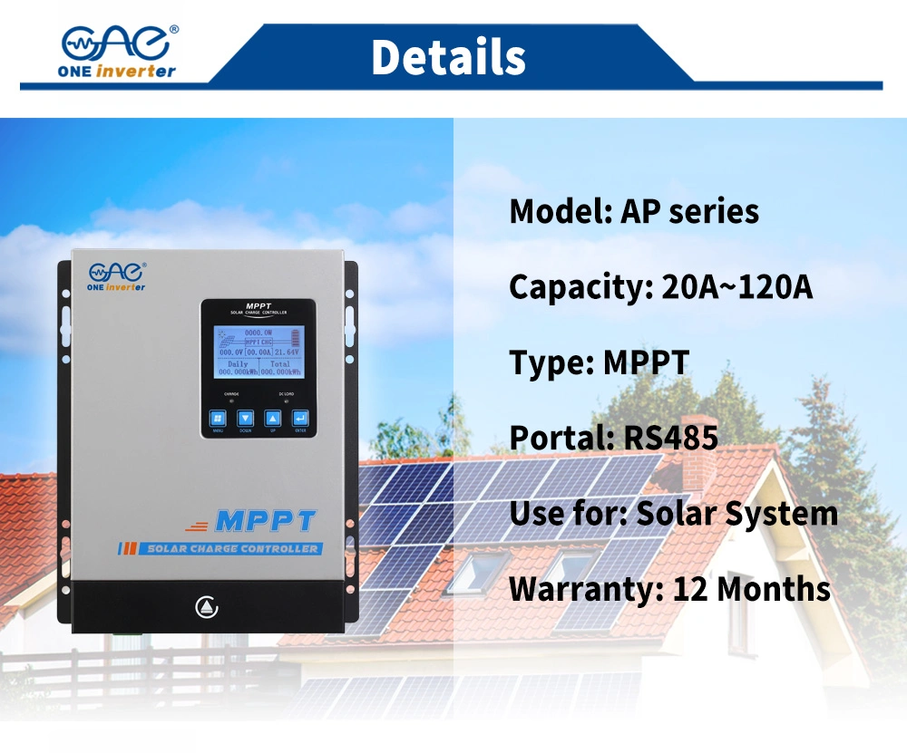 DC 12V 24V 36V 48V 40A MPPT Solar Power Charge Controller