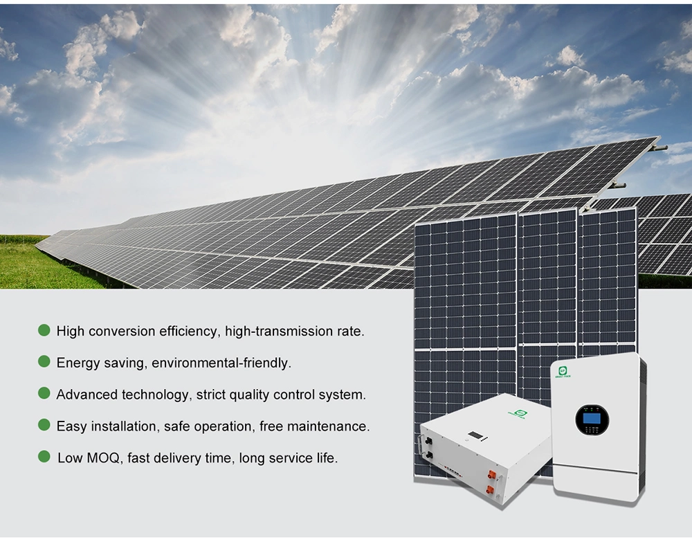 Europe Household Use 5kw 230V off Grid Solar System with Powerwall Battery