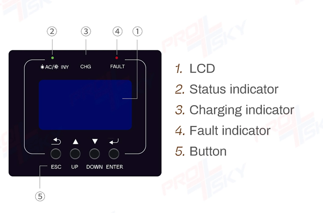 Growatt MPPT Hybrid Inverter Photovoltaic SPF3500 Es SPF5000 Es 3kw 5kw 10kw 3 Phase Solar Power Inverter Integrated Machine on off Grid Energy Storage Inverter